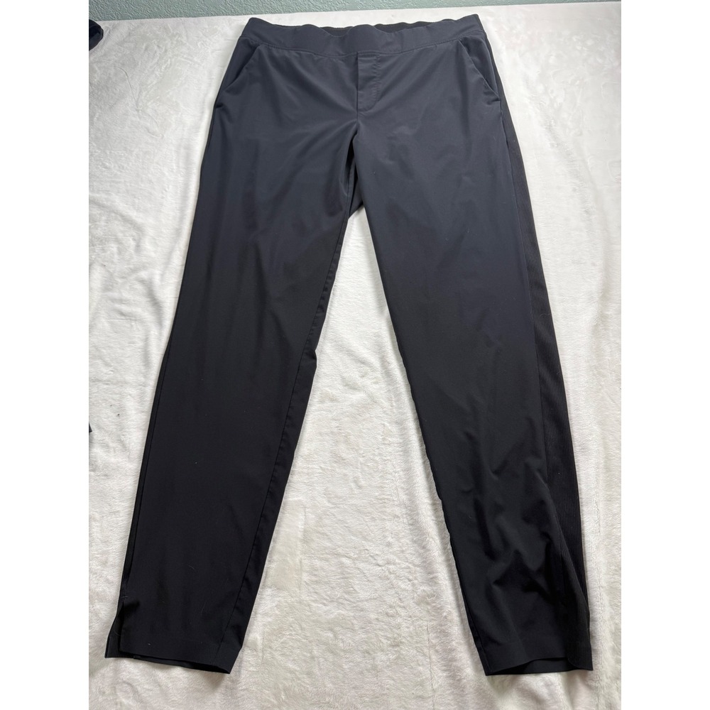 Athleta Brooklyn Ankle Pant Black Tapered Trousers Size 10 Tall 10T Activewear